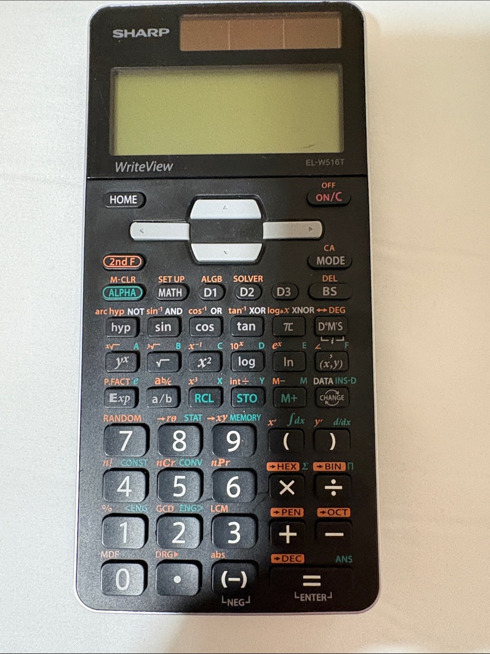 Sharp WriteView EL-W516T Black Scientific Calculator